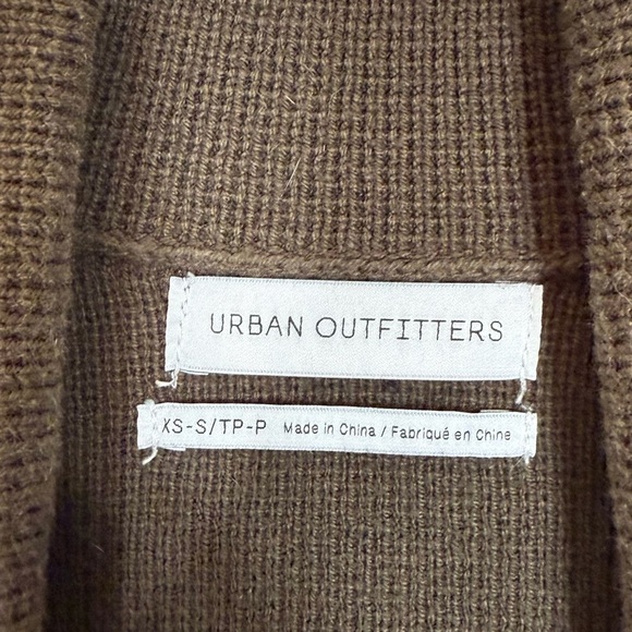 Urban Outfitters Open Front Long Line Brown Cardigan Sweater Small - Picture 3 of 5
